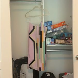 Tibi Aztec Print Slip Dress